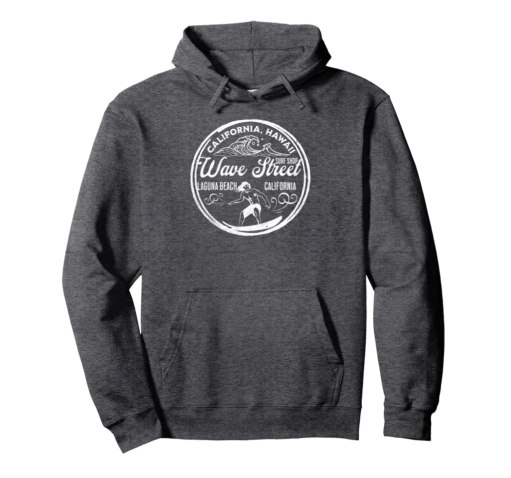 Wave Street Surf Shop Hoodie - Custom Art Print Unisex - T-Shirt, Sweatshirt, Hoodie