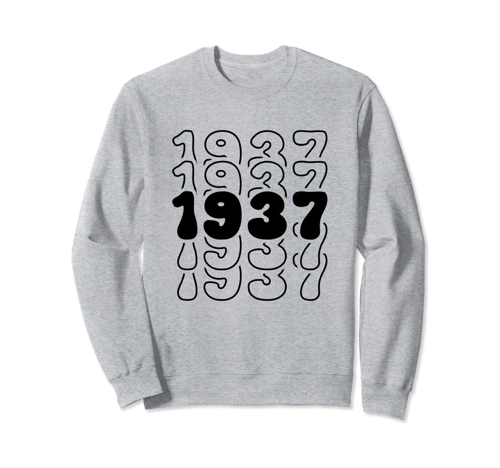 87 Year Old Groovy 87Th Birthday Sweatshirt - Trendy Graphic for Adults - T-Shirt, Sweatshirt, Hoodie