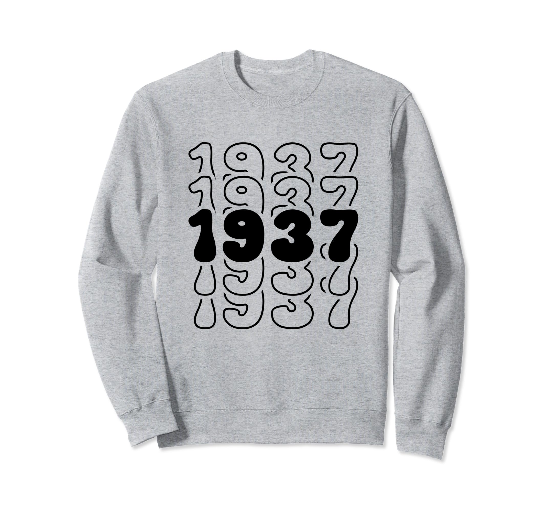 87 Year Old Groovy 87Th Birthday Sweatshirt - Trendy Graphic for Adults - T-Shirt, Sweatshirt, Hoodie