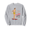 Surf Florida Surfboard 60S 70S 80S Surfer Sweatshirt - Graphic Print Unisex - T-Shirt, Sweatshirt, Hoodie