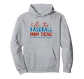 Trendy American Baseball Mom Hoodie - Aesthetic Graphic Unisex - T-Shirt, Sweatshirt, Hoodie