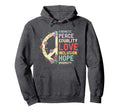 Diversity Equality Love Peace Human Hoodie - Trendy Graphic for Adults - T-Shirt, Sweatshirt, Hoodie