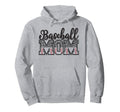 Baseball Mom Leopard Funny Softball Hoodie - Minimalist Print Men Women - T-Shirt, Sweatshirt, Hoodie