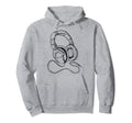 Hip Hop Over Ear Headphones Old School Rap Hoodie - Trendy Graphic Unisex - T-Shirt, Sweatshirt, Hoodie