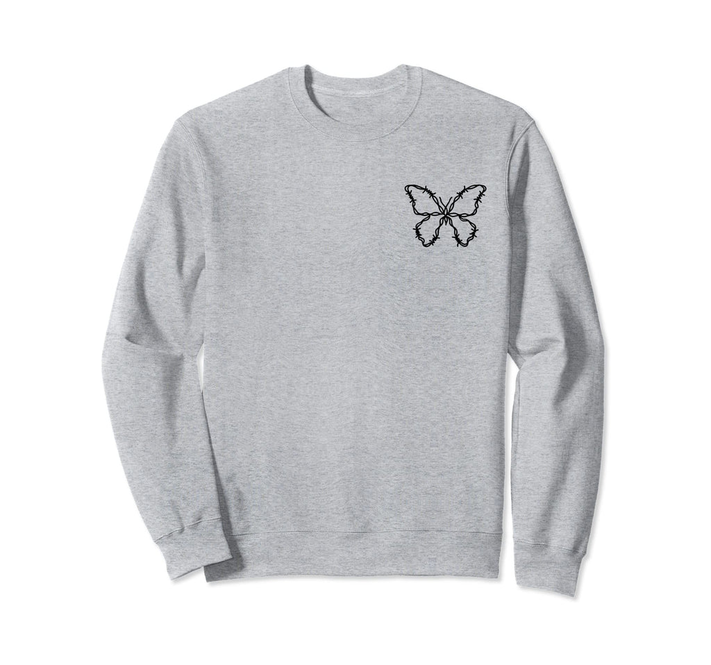 Trendy Y2K Butterfly Grunge Streetwear Sweatshirt - Novelty Apparel Unisex - T-Shirt, Sweatshirt, Hoodie