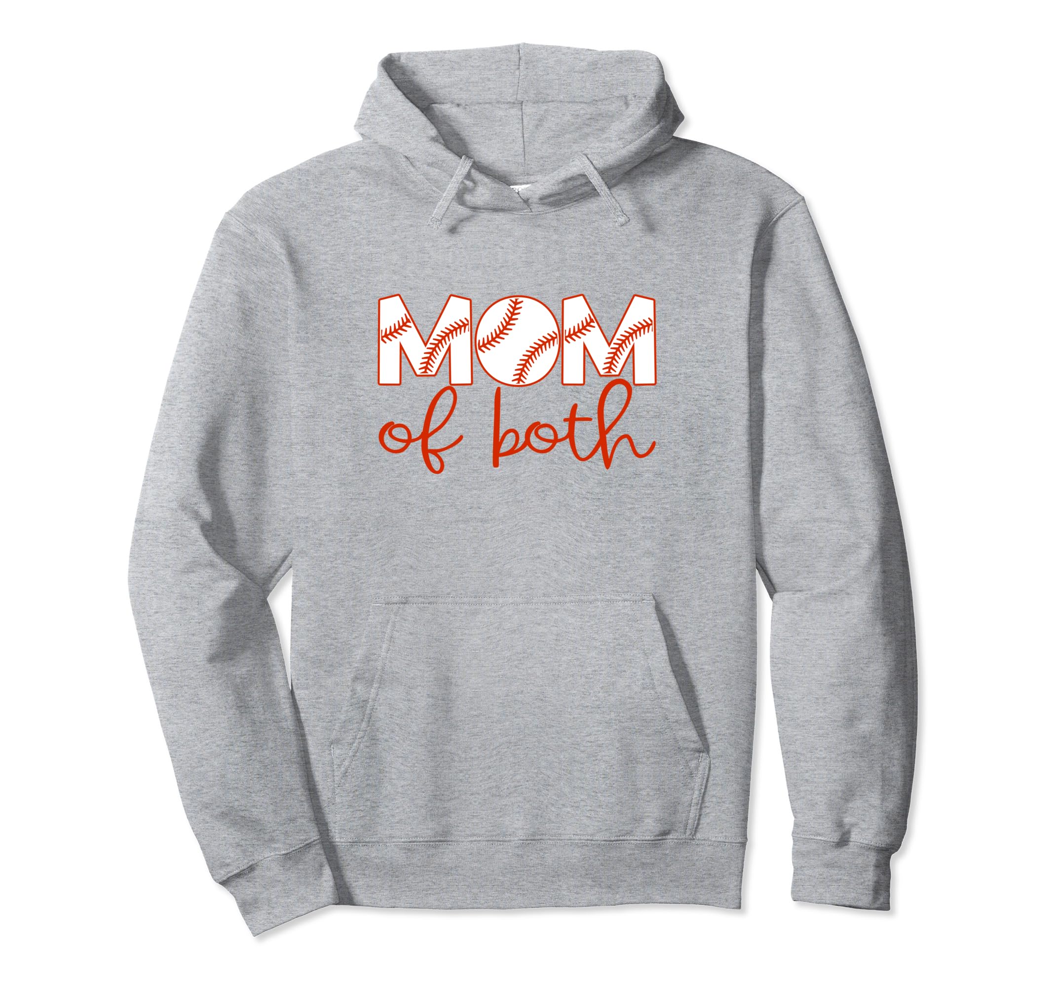 Mom Both Softball Baseball Mama Moms Hoodie - Aesthetic Graphic Unisex - T-Shirt, Sweatshirt, Hoodie