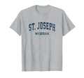 St Joseph Michigan Mi Varsity T-Shirt - Aesthetic Graphic for Adults - T-Shirt, Sweatshirt, Hoodie