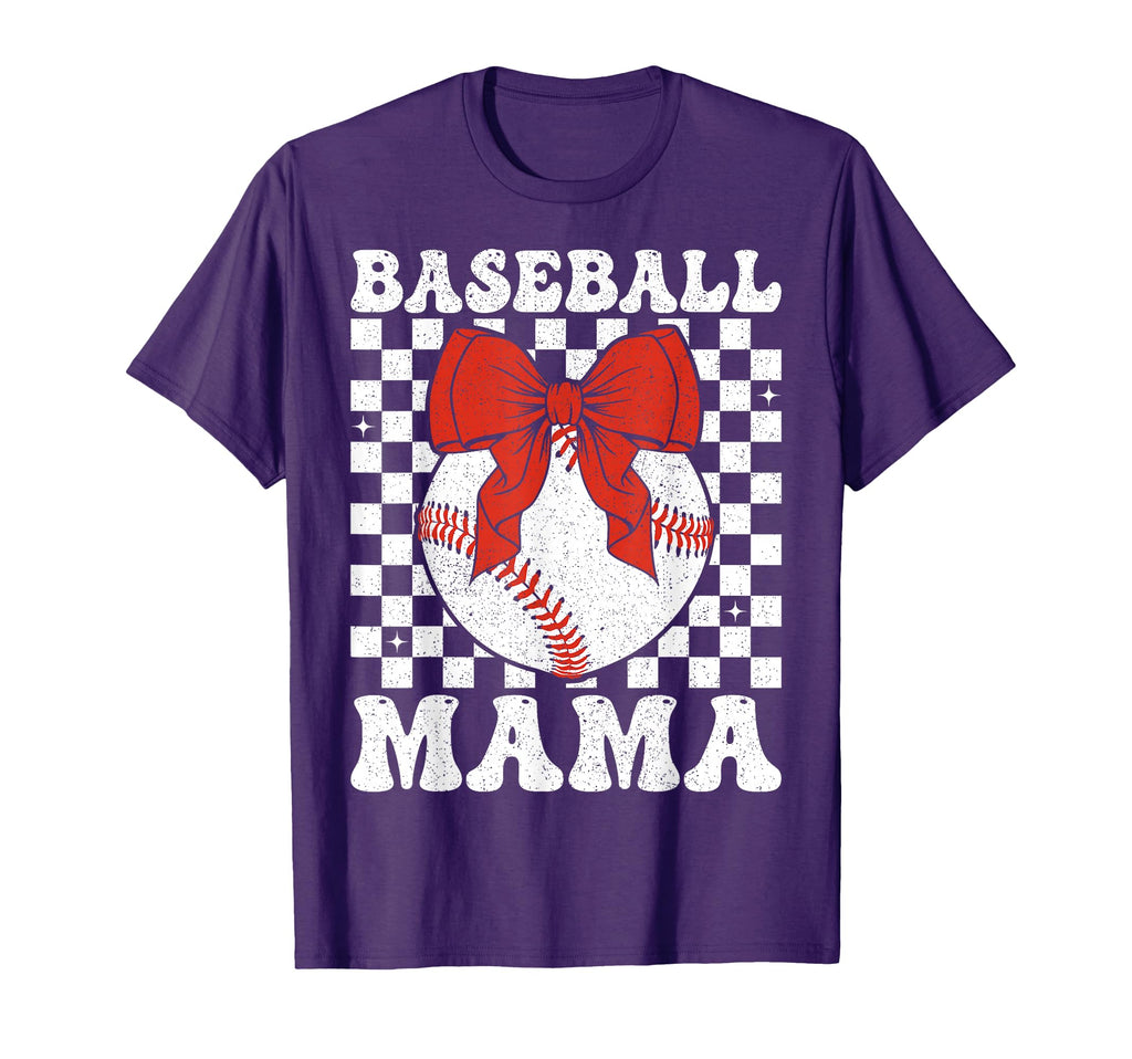 Baseball Mama Coquette Bow Game Day T-Shirt - Streetwear Style Men Women - T-Shirt, Sweatshirt, Hoodie