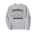 Baseball Mama Maroon Like Normal Sweatshirt - Fun Novelty Design Men Women - T-Shirt, Sweatshirt, Hoodie