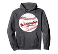 Baseball Washington Dc Team Love Hoodie - Minimalist Print for Adults - T-Shirt, Sweatshirt, Hoodie