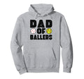 Dad Ballers Softball Hoodie - Trendy Graphic Unisex - T-Shirt, Sweatshirt, Hoodie