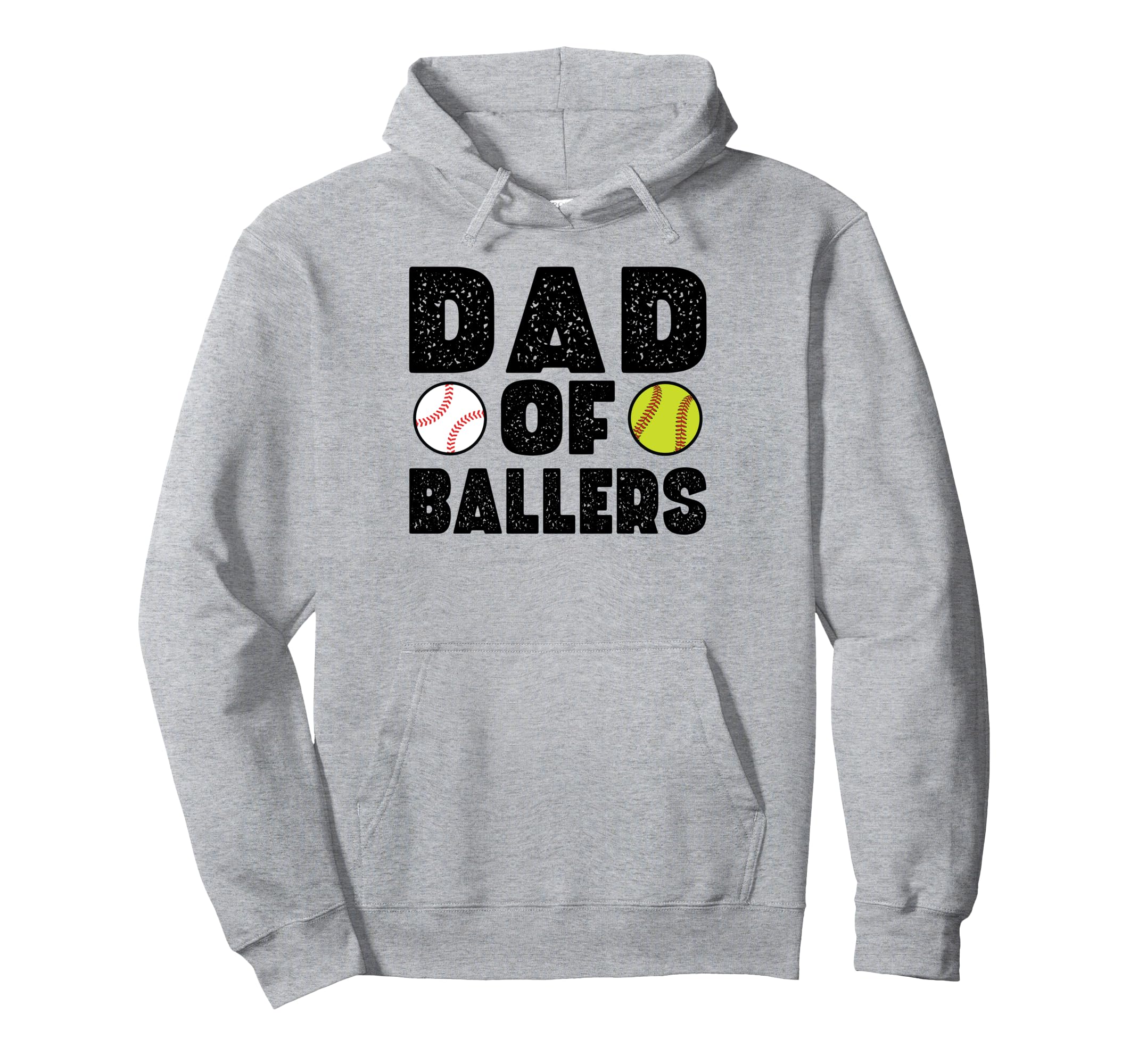 Dad Ballers Softball Hoodie - Trendy Graphic Unisex - T-Shirt, Sweatshirt, Hoodie