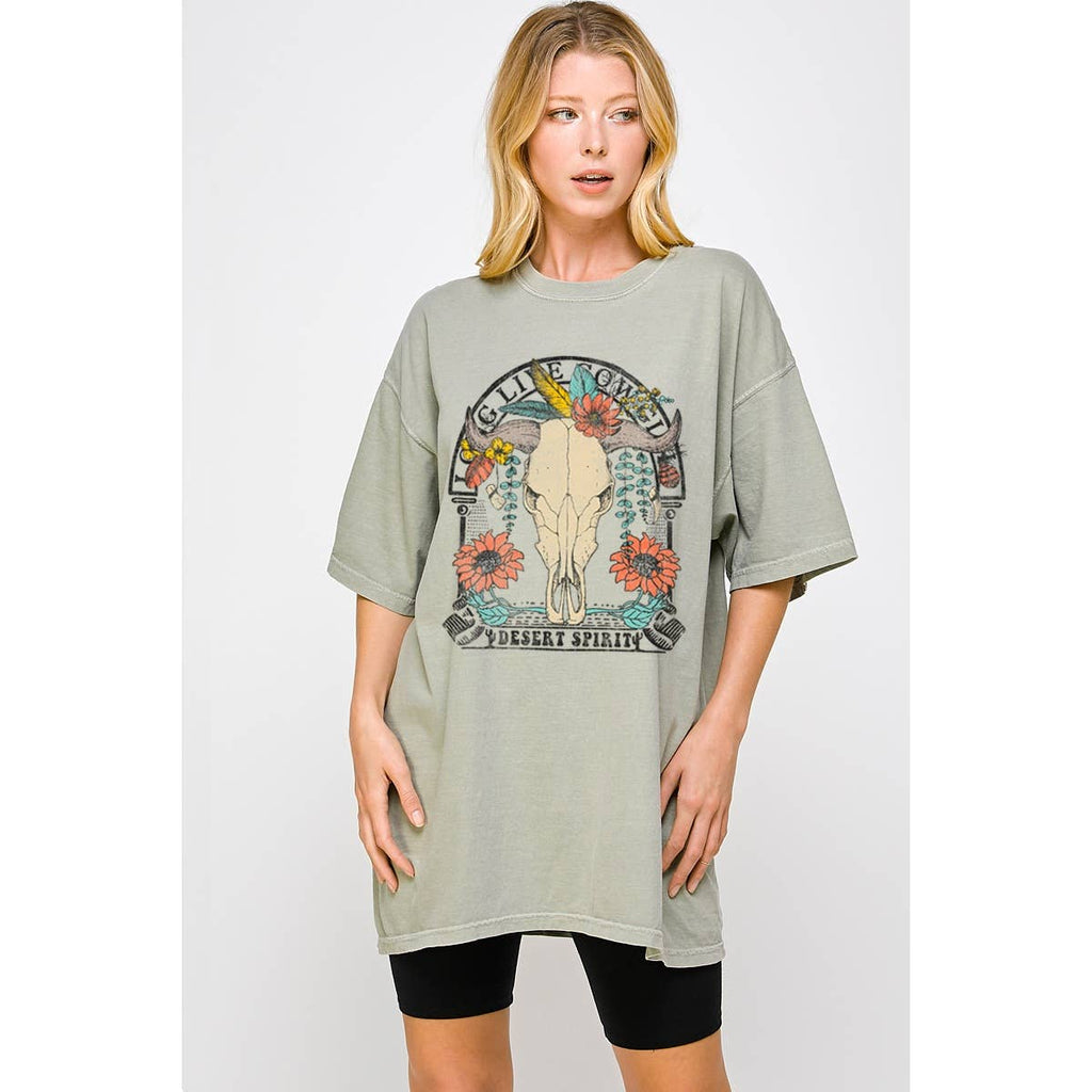 Long Live Cow Girl Vintage Graphic Oversized - Adult & Kids T-Shirts, Sweatshirts & Hoodies apparel design preview 1