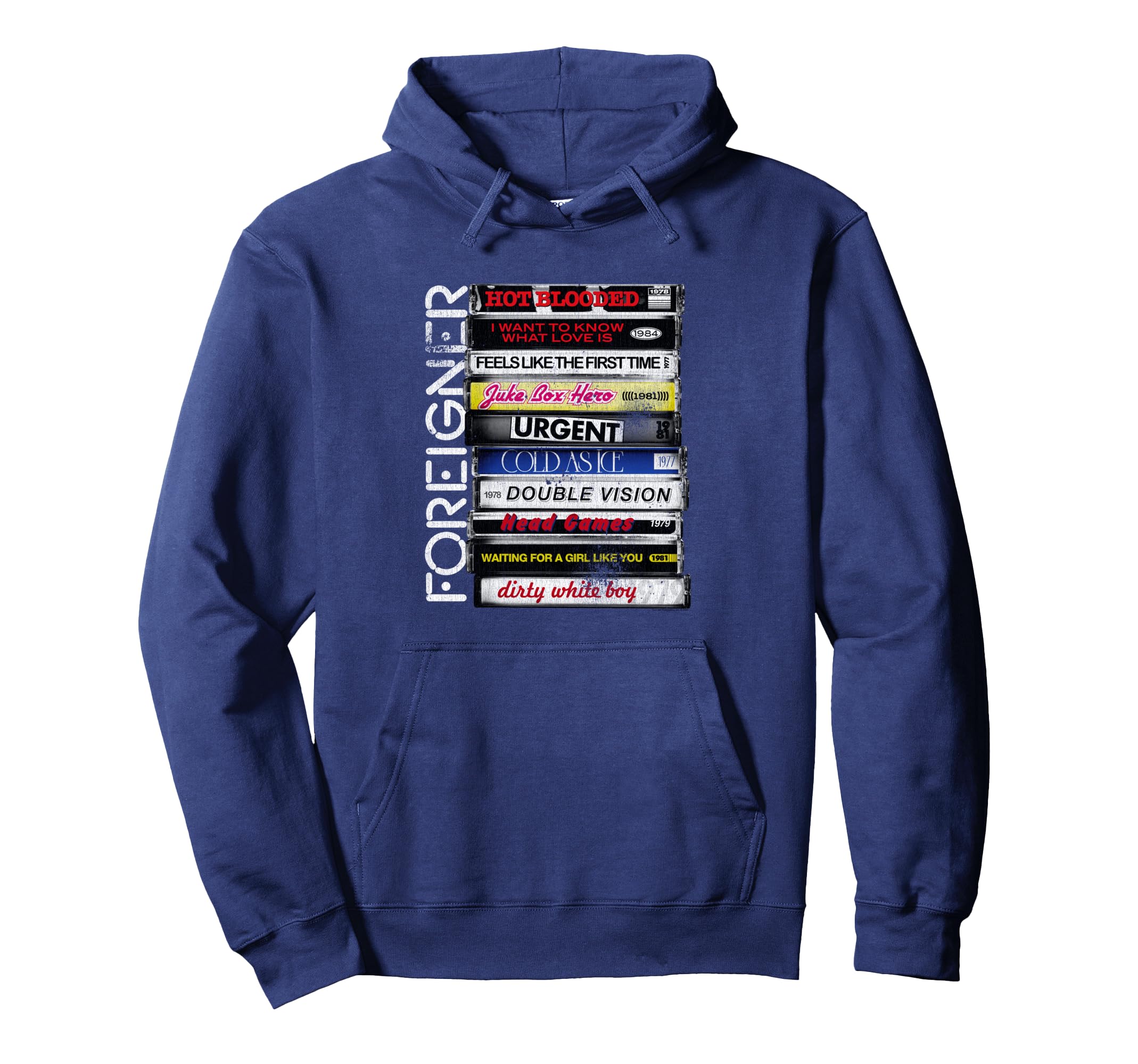 Foreigner Hit Songs 80S Rock Band Hoodie - Graphic Print Men Women - T-Shirt, Sweatshirt, Hoodie