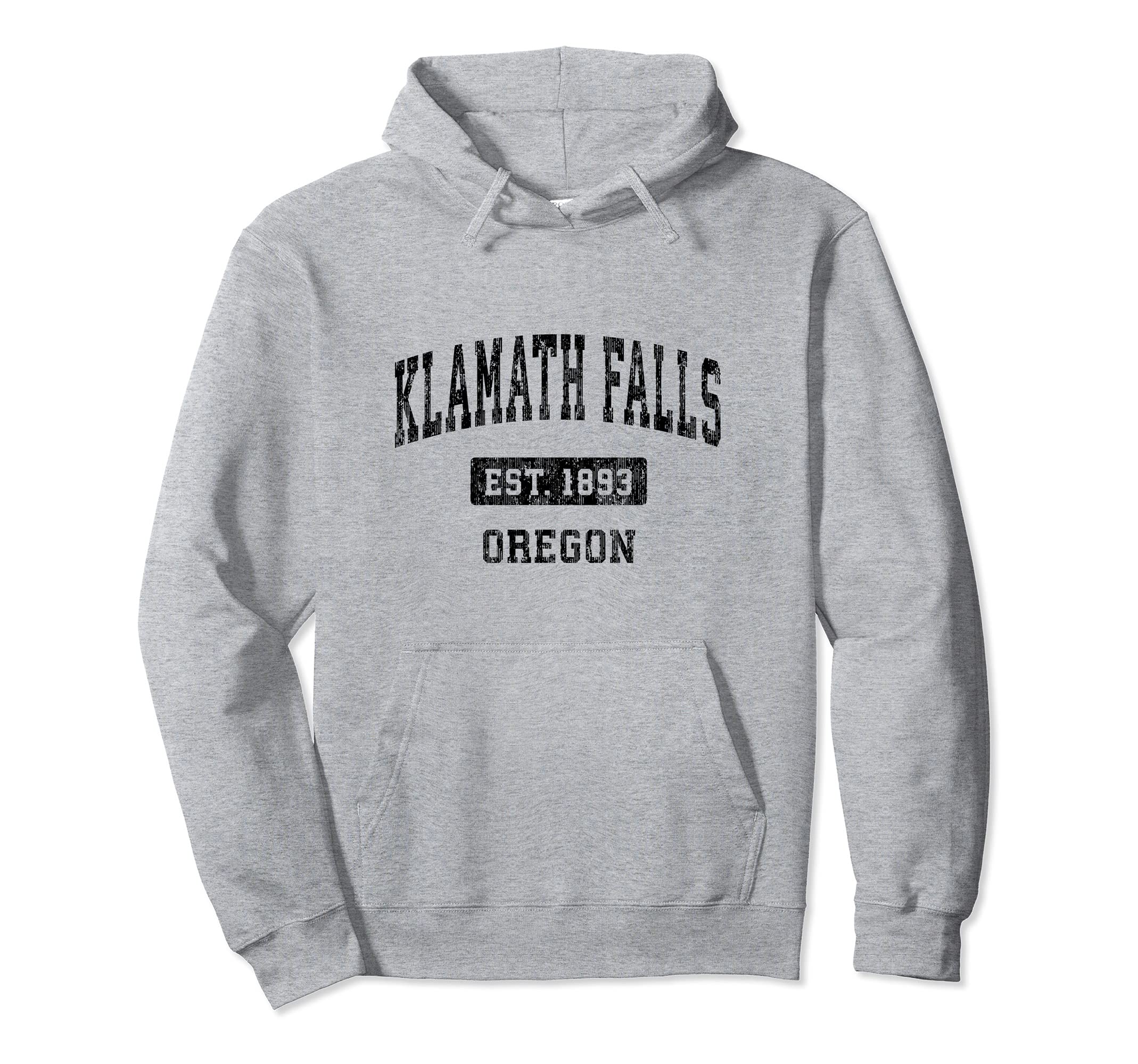 Klamath Falls Oregon Or Sports Black Hoodie - Novelty Apparel Men Women - T-Shirt, Sweatshirt, Hoodie