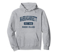 Narragansett Rhode Island Ri Athletic Hoodie - Graphic Print Men Women - T-Shirt, Sweatshirt, Hoodie