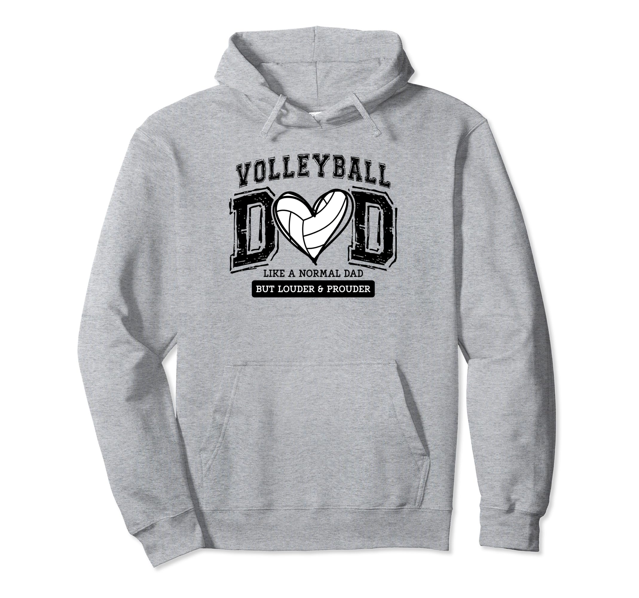 Volleyball Dad Like Normal Dad But Hoodie - Minimalist Print Men Women - T-Shirt, Sweatshirt, Hoodie