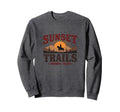 Sunset Trails Custom Cowboy Tales Sweatshirt - Aesthetic Graphic Unisex - T-Shirt, Sweatshirt, Hoodie
