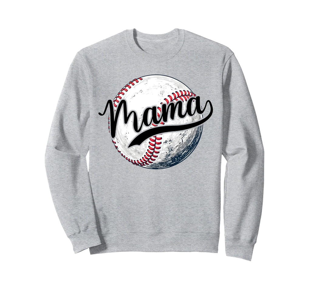 Baseball Mama Mothers Day Sweatshirt - Custom Art Print for Adults - T-Shirt, Sweatshirt, Hoodie