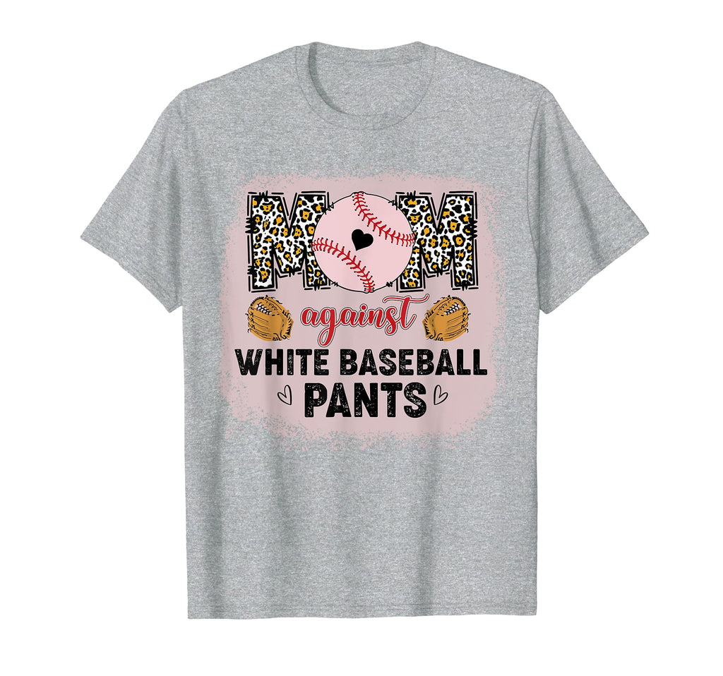 Moms Against White Baseball Pant T-Shirt - Aesthetic Graphic for Adults - T-Shirt, Sweatshirt, Hoodie