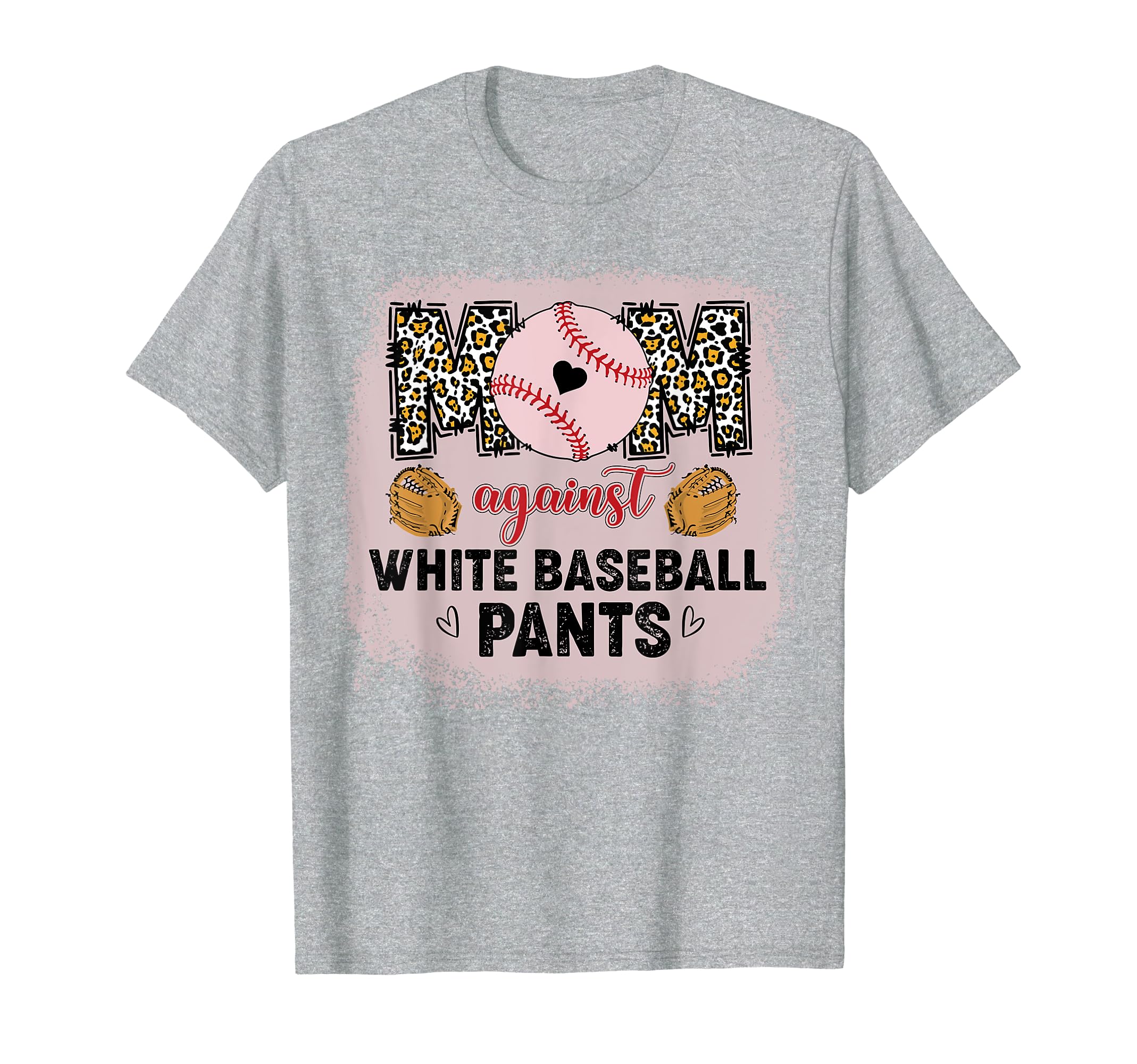 Moms Against White Baseball Pant T-Shirt - Aesthetic Graphic for Adults - T-Shirt, Sweatshirt, Hoodie