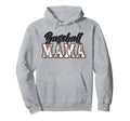 Baseball Mom Groovy Baseball Mama Hoodie - Aesthetic Graphic Unisex - T-Shirt, Sweatshirt, Hoodie