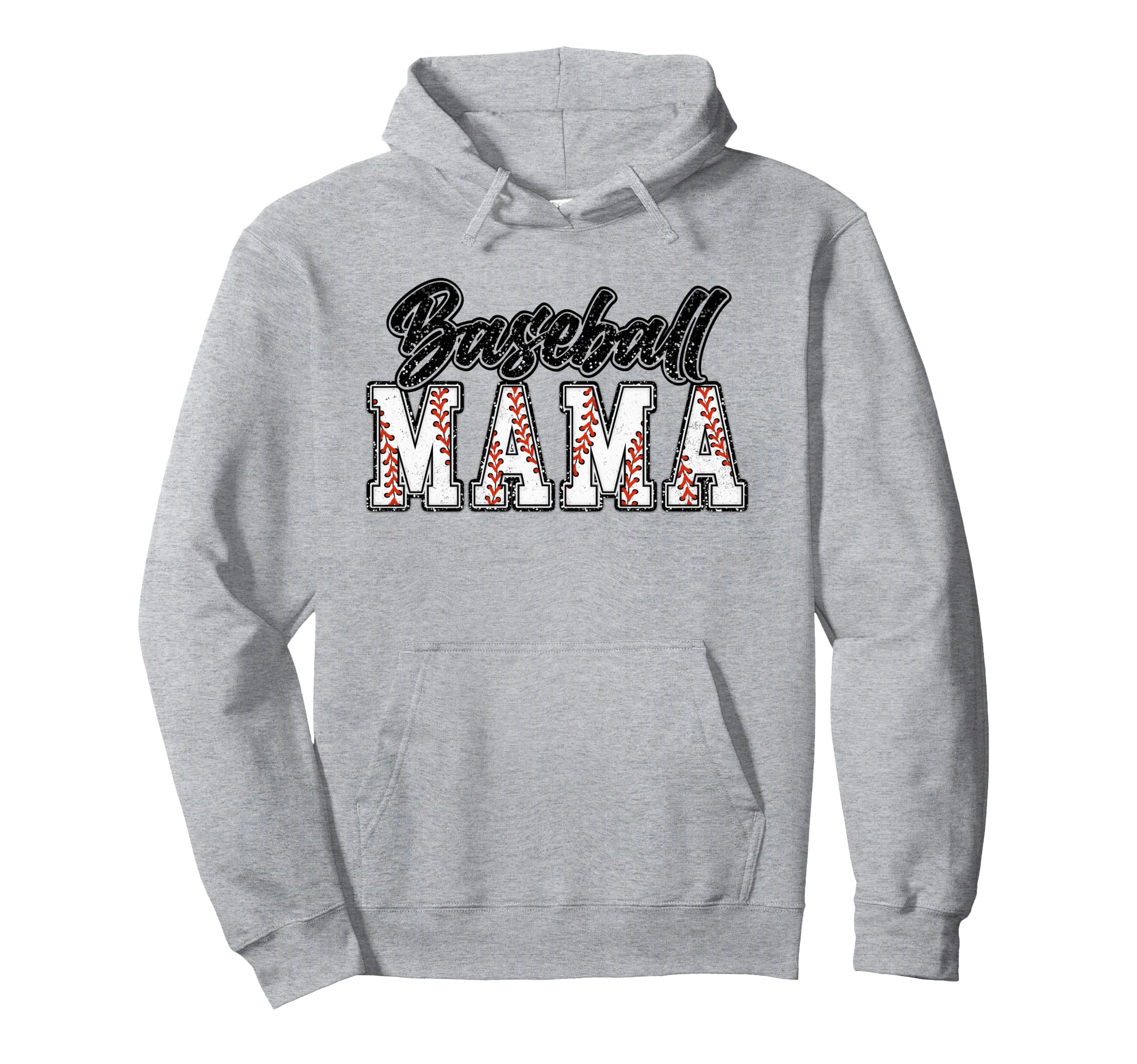 Baseball Mom Groovy Baseball Mama Hoodie - Aesthetic Graphic Unisex - T-Shirt, Sweatshirt, Hoodie