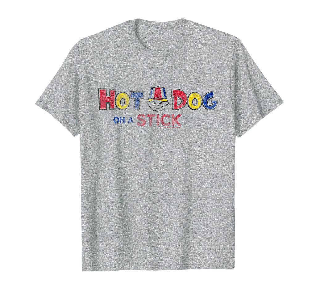 Hot Dog Stick Distressed American T-Shirt - Streetwear Style for Adults - T-Shirt, Sweatshirt, Hoodie