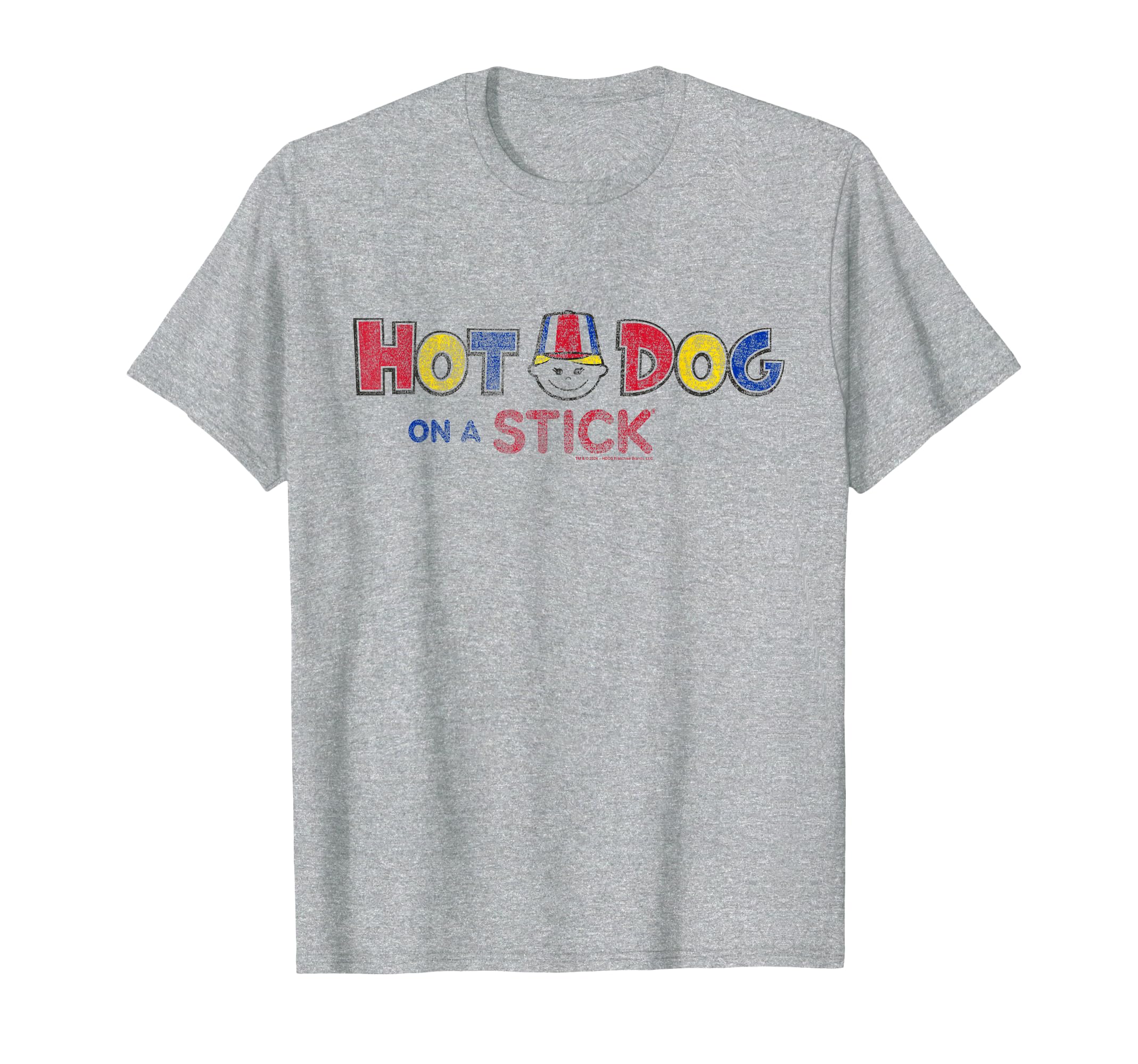 Hot Dog Stick Distressed American T-Shirt - Streetwear Style for Adults - T-Shirt, Sweatshirt, Hoodie