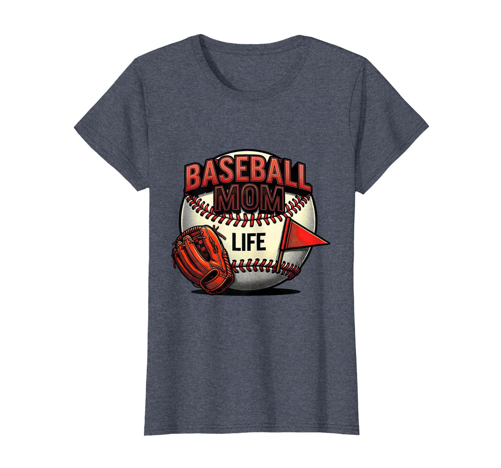 Baseball Mom Life T-Shirt - Unique Graphic Unisex - T-Shirt, Sweatshirt, Hoodie