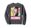 90S Japan Otaku Neko Funny Anime Sweatshirt - Novelty Apparel for Adults - T-Shirt, Sweatshirt, Hoodie