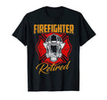 Firefighter Retired Distressed T-Shirt - Unique Graphic Men Women - T-Shirt, Sweatshirt, Hoodie