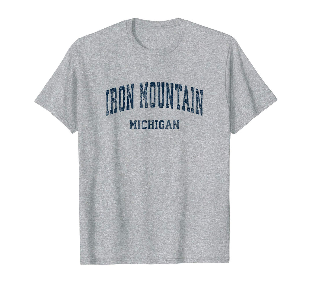 Iron Mountain Michigan Mi Varsity Sports T-Shirt - Novelty Apparel Unisex - T-Shirt, Sweatshirt, Hoodie