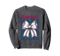 Baseball Mama Coquette Bow Game Day Sweatshirt - Novelty Apparel Unisex - T-Shirt, Sweatshirt, Hoodie