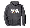 Mom Mama Bear Autism Awareness Month Hoodie - Minimalist Print Unisex - T-Shirt, Sweatshirt, Hoodie