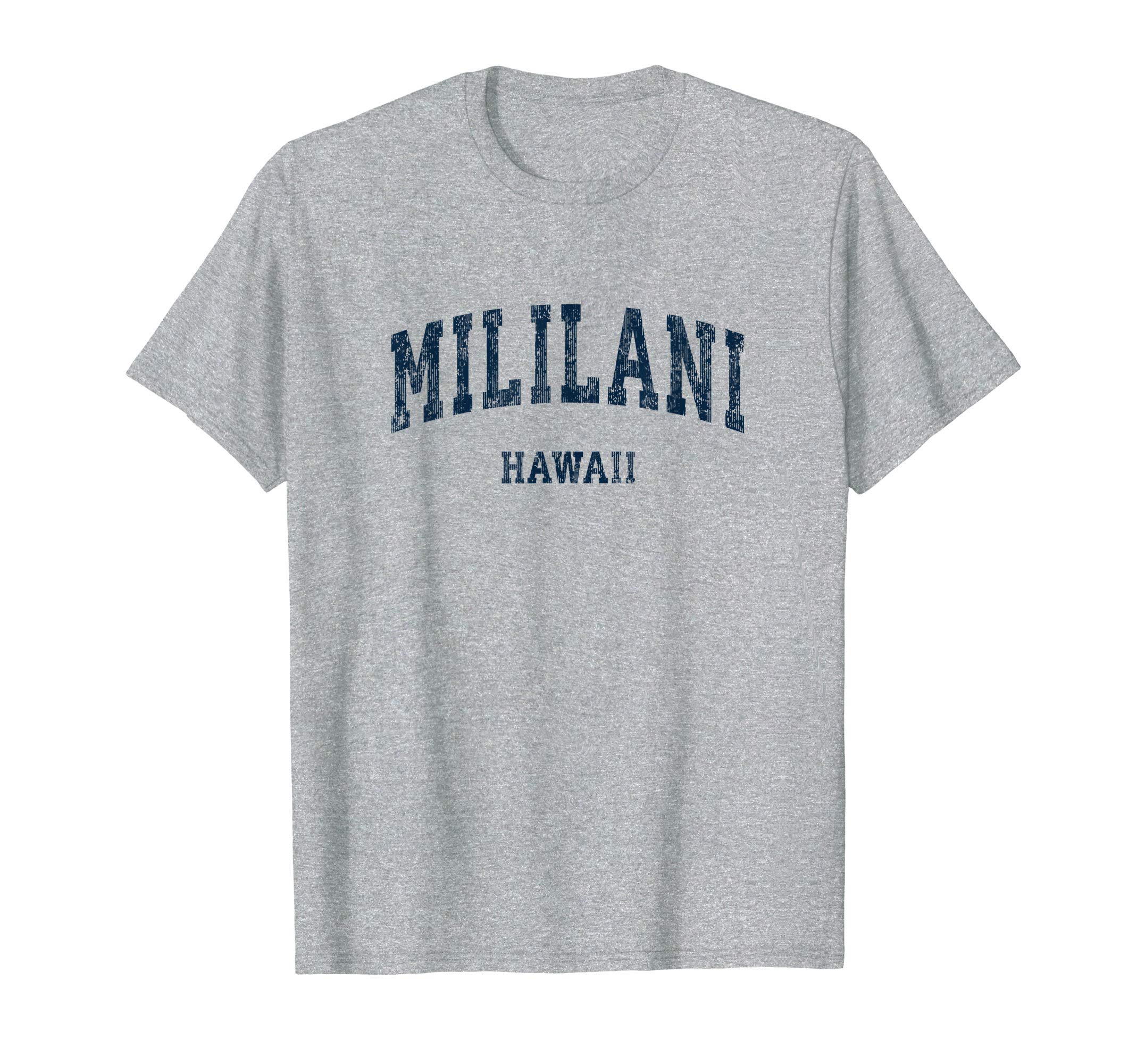 Mililani Hawaii Hi Varsity Sports Navy T-Shirt - Graphic Print for Adults - T-Shirt, Sweatshirt, Hoodie