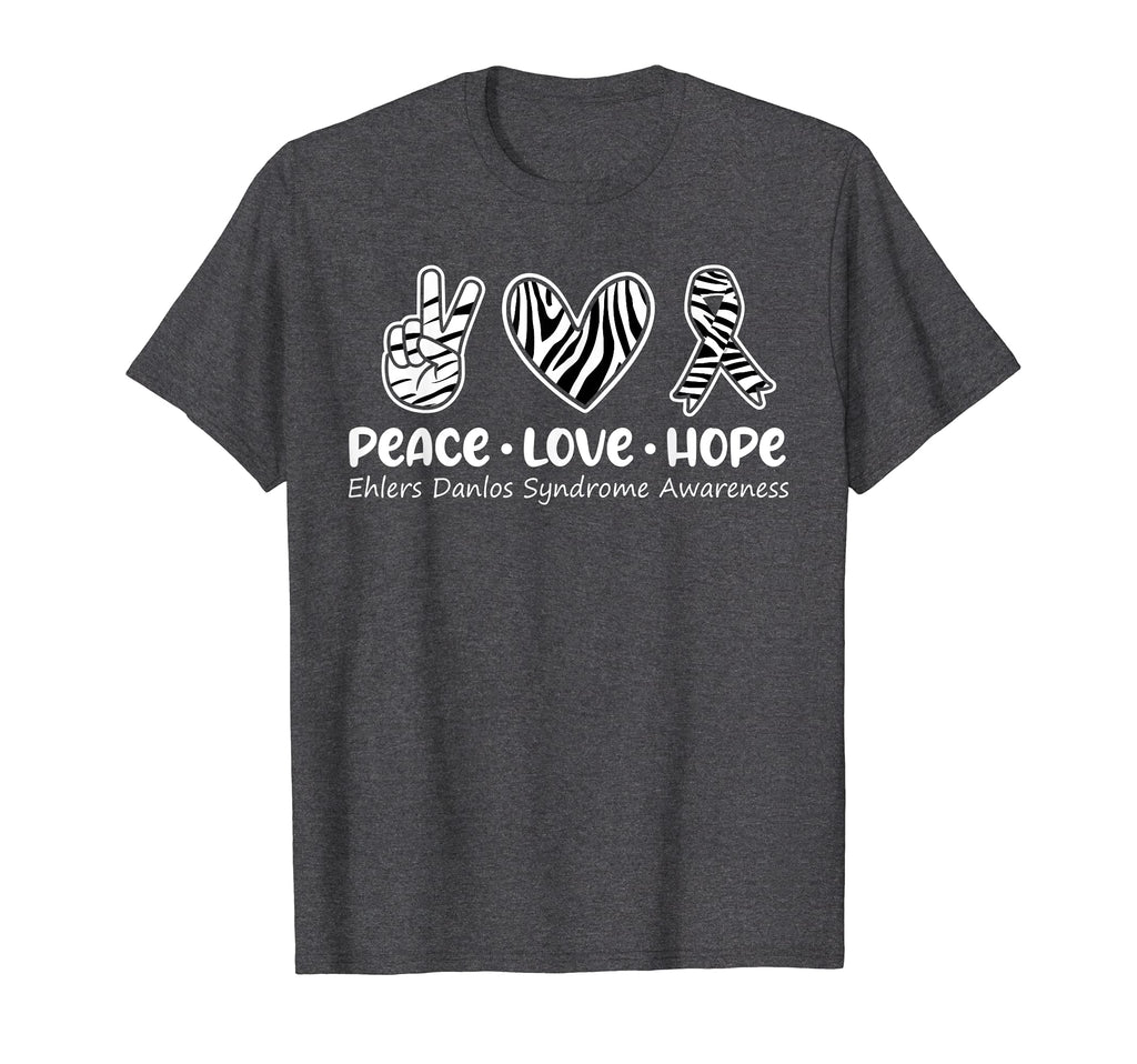Peace Love Hope Ehlers Danlos T-Shirt - Custom Art Print Men Women - T-Shirt, Sweatshirt, Hoodie