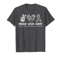 Peace Love Hope Ehlers Danlos T-Shirt - Custom Art Print Men Women - T-Shirt, Sweatshirt, Hoodie