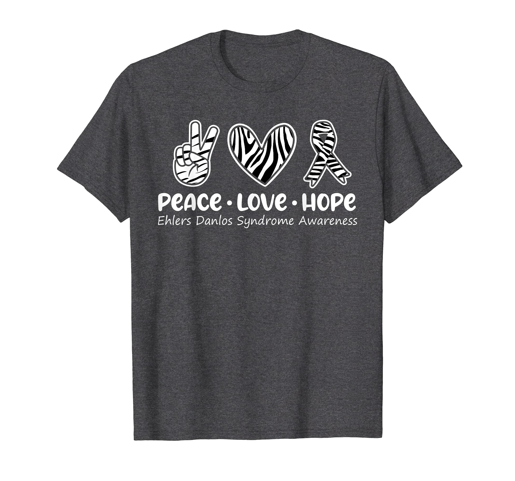 Peace Love Hope Ehlers Danlos T-Shirt - Custom Art Print Men Women - T-Shirt, Sweatshirt, Hoodie