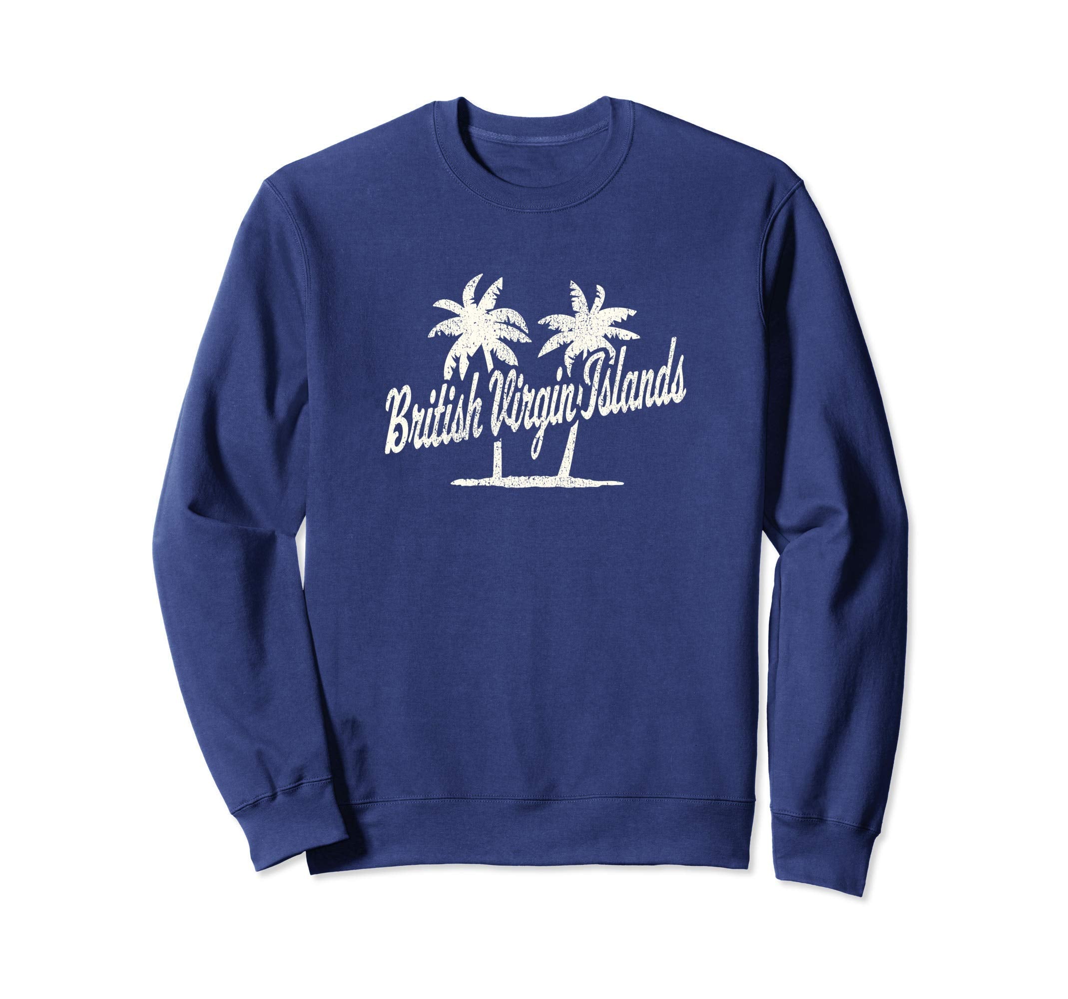 British Virgin Islands 70S Palm Trees Sweatshirt - Unique Graphic Men Women - T-Shirt, Sweatshirt, Hoodie