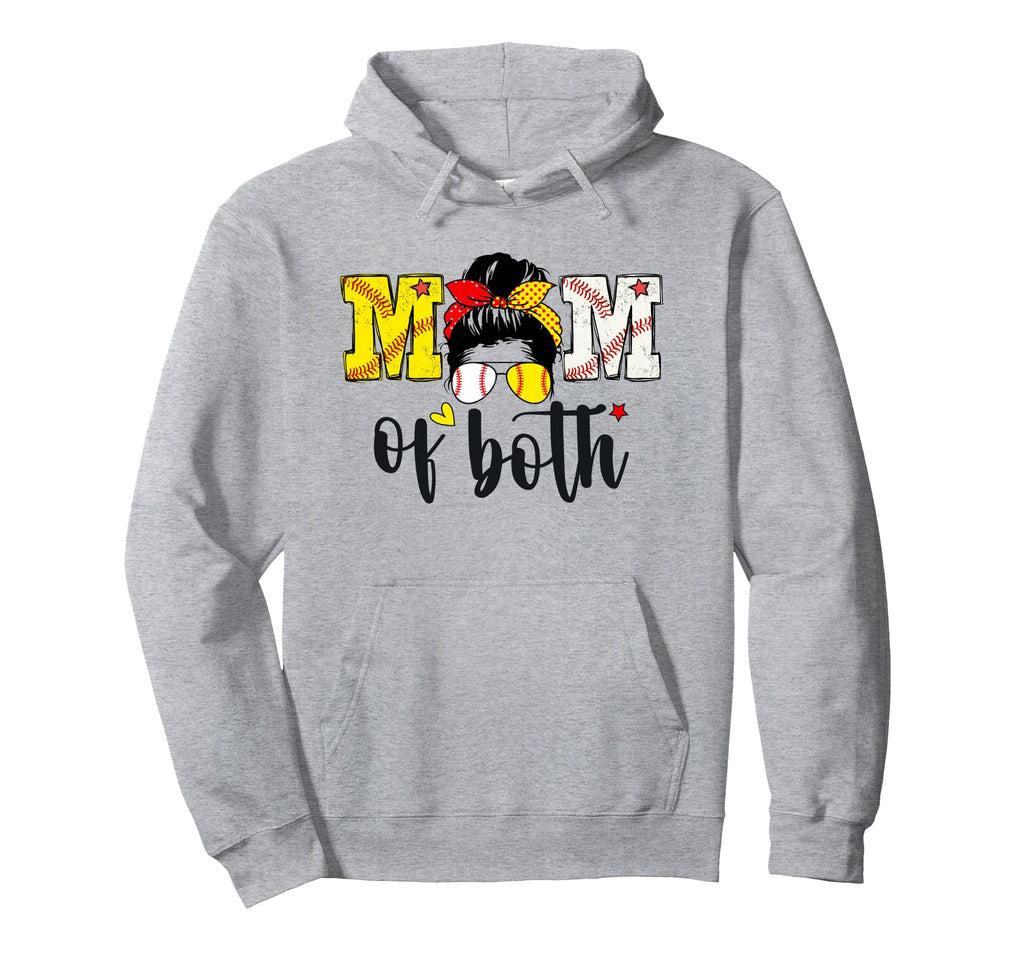 Mom Both Baseball Softball Sweatshirt - Minimalist Print Men Women - T-Shirt, Sweatshirt, Hoodie