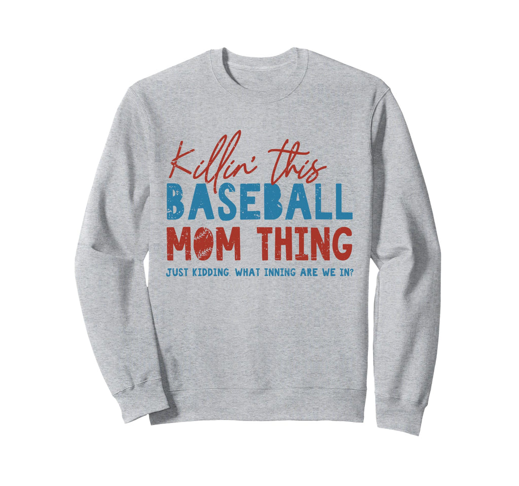 Trendy American Baseball Mom Sweatshirt - Unique Graphic Unisex - T-Shirt, Sweatshirt, Hoodie