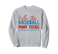 Trendy American Baseball Mom Sweatshirt - Unique Graphic Unisex - T-Shirt, Sweatshirt, Hoodie