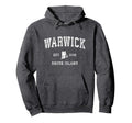 Warwick Rhode Island Ri Athletic Hoodie - Minimalist Print for Adults - T-Shirt, Sweatshirt, Hoodie