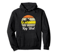 Key West 70S Love Florida Surf Sunset Hoodie - Graphic Print Unisex - T-Shirt, Sweatshirt, Hoodie