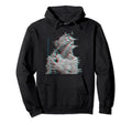 Vaporwave Glitch Art Aesthetic 80S 90S Hoodie - Novelty Apparel for Adults - T-Shirt, Sweatshirt, Hoodie