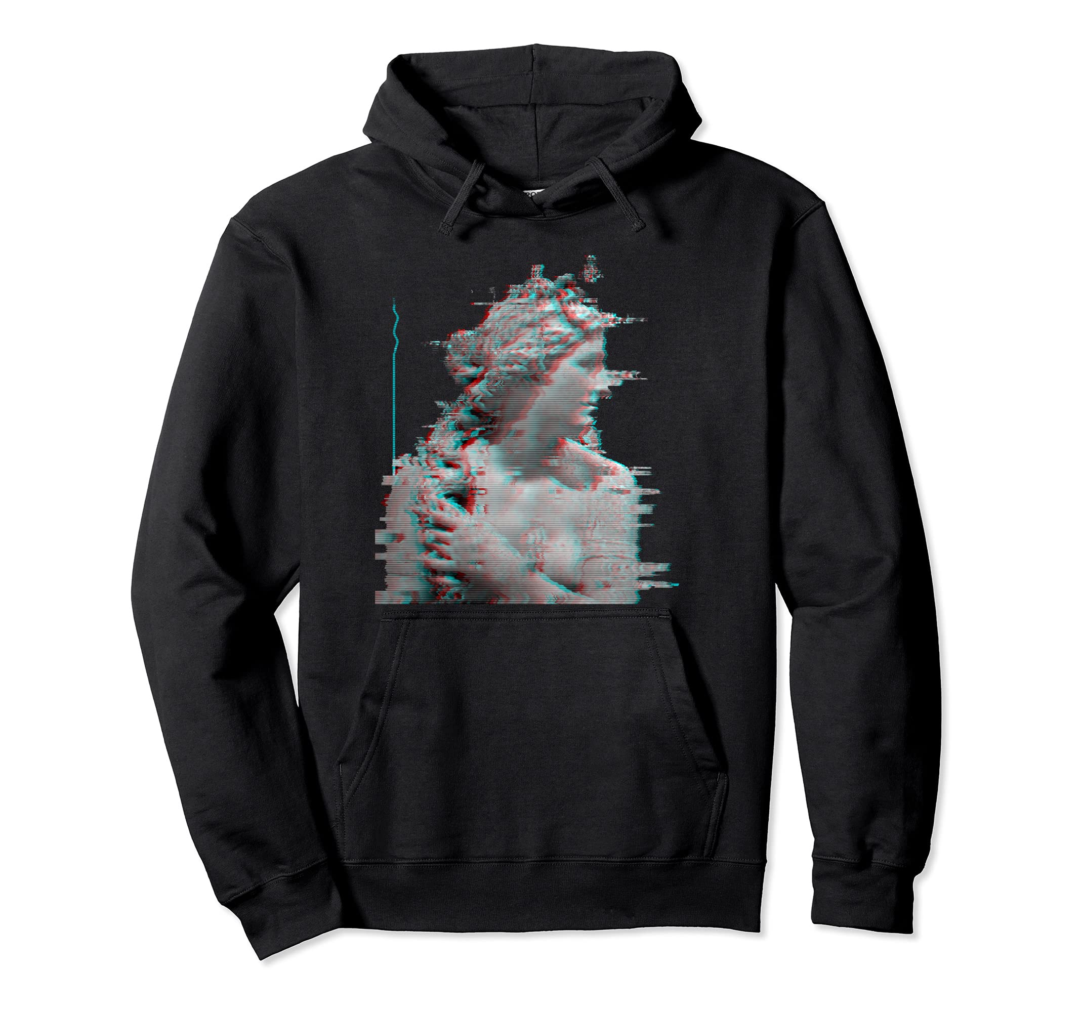 Vaporwave Glitch Art Aesthetic 80S 90S Hoodie - Novelty Apparel for Adults - T-Shirt, Sweatshirt, Hoodie