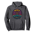 Hippie Peace Love 60S Groovy Psychedelic Hoodie - Trendy Graphic Unisex - T-Shirt, Sweatshirt, Hoodie