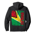 Guyana Flag Distressed Guyana Hoodie - Graphic Print for Adults - T-Shirt, Sweatshirt, Hoodie
