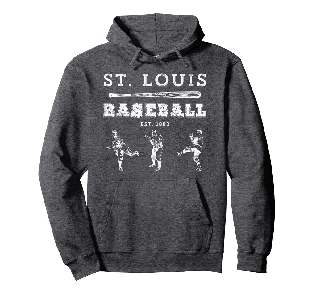 St Louis Missouri Baseball Fan Hoodie - Fun Novelty Design Unisex - T-Shirt, Sweatshirt, Hoodie